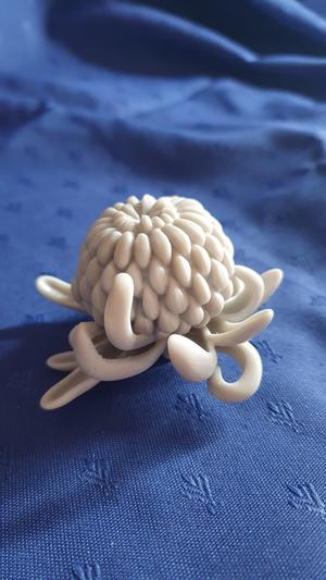 Chrysanthemum Incurve 3D Floral Model supported