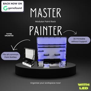 Master Painter - Modular 3D Printable Paint Rack - All STLs