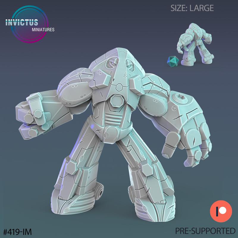 High Pressure Exosuit / Future Robot / Skeleton Soldier / Exoskelet Officer / Space War Construct / Steampunk Battle Robot / Invasion Army / Cyberpunk Droid / Sci-Fi Encounter