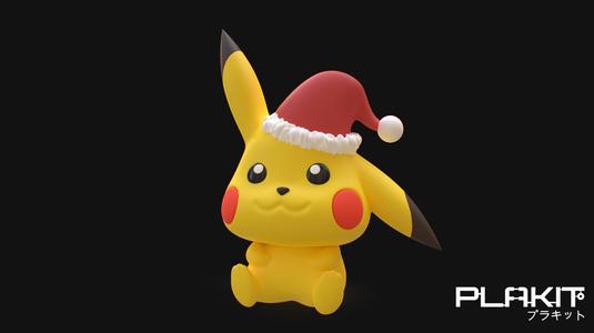 CHRISTMAS pikachu - CUTE PIKACHU stl files