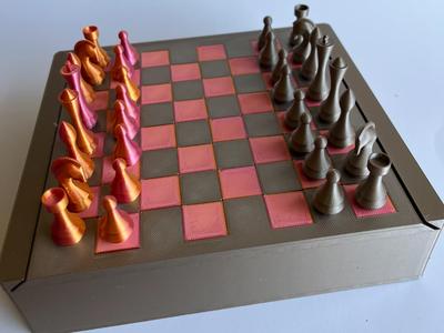 Chess set with the box