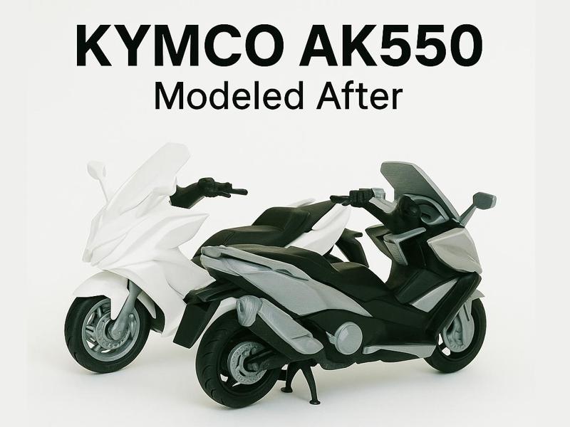 KYMCO AK550 – High Detail 3D Printed Mini Model