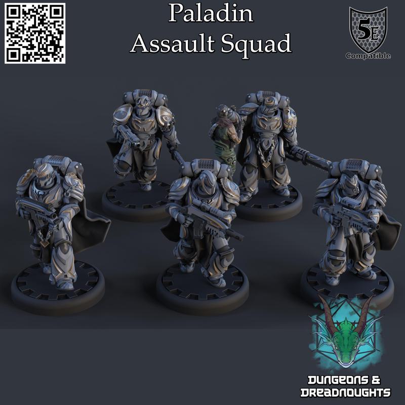 Paladin Assault Squad (5 Modular Models)