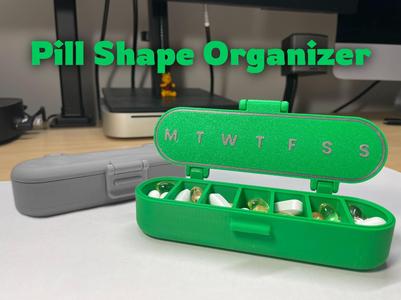 Pill Shape Organizer (Customizable)