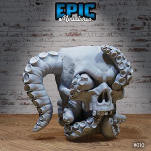 Skull Tentacle Mug / Cup Monster Decoration / Collectible Monster / Fantasy Figure / Kraken Sea Pub Item / Magical Beast Statue / Tavern Equipment Encounter