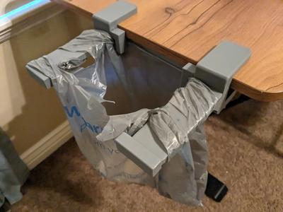 Desk Garbage Bag Holder