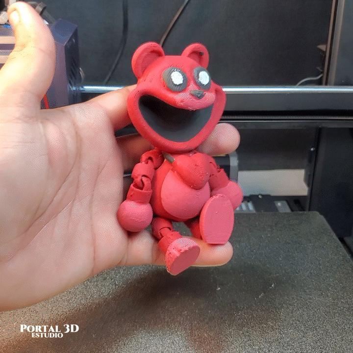 smiling bear // PRINT-IN-PLACE WITHOUT SUPPORT
