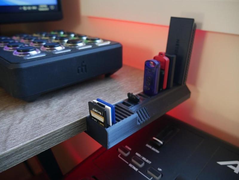 Edge Mount USB and SD Holder