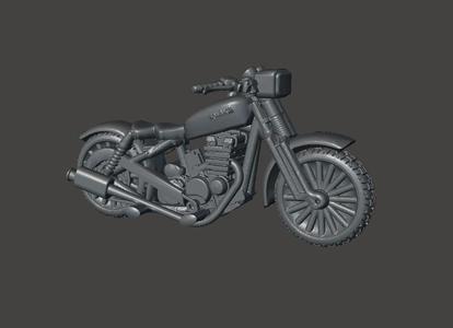 28mm Motorbike for FWW, Dark Future, Gaslands and Other Post Apocalyptic Games