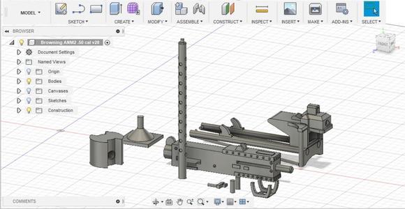 Browning AN/M2 .50 Caliber Machine  Gun