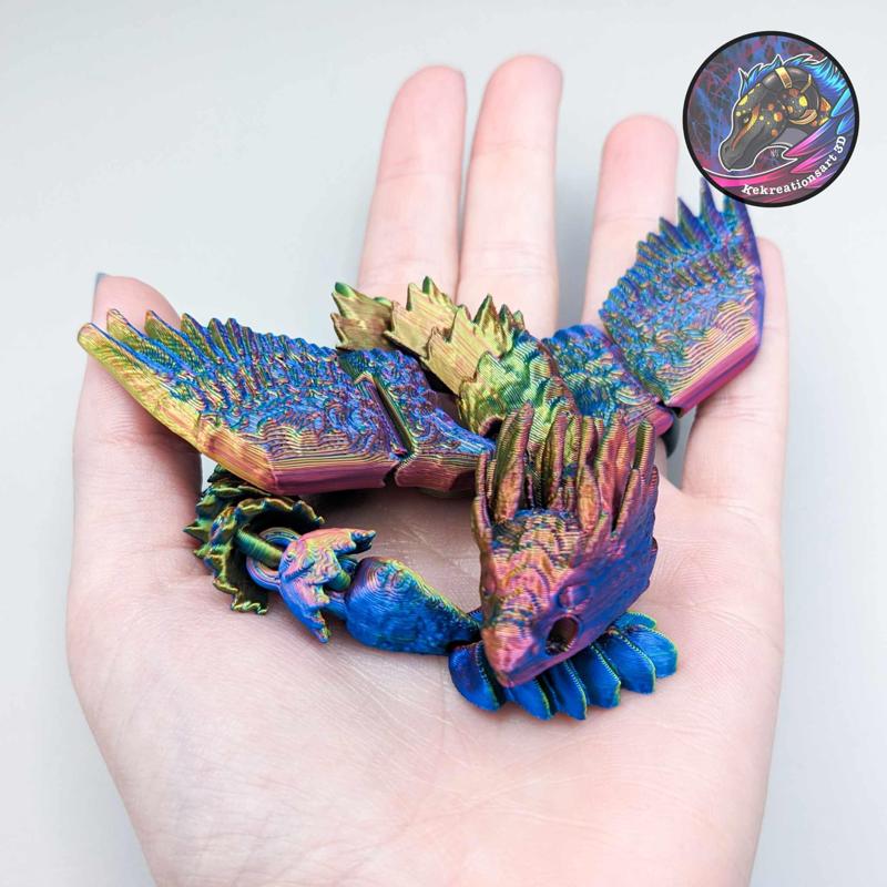 Baby Flexi Feather Dragon Keychain