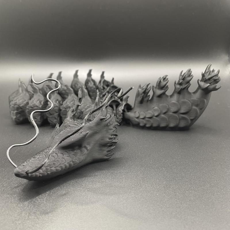 Articulated Dragon / Print-In-Place Flexi Toy Gift 3d print File Stl