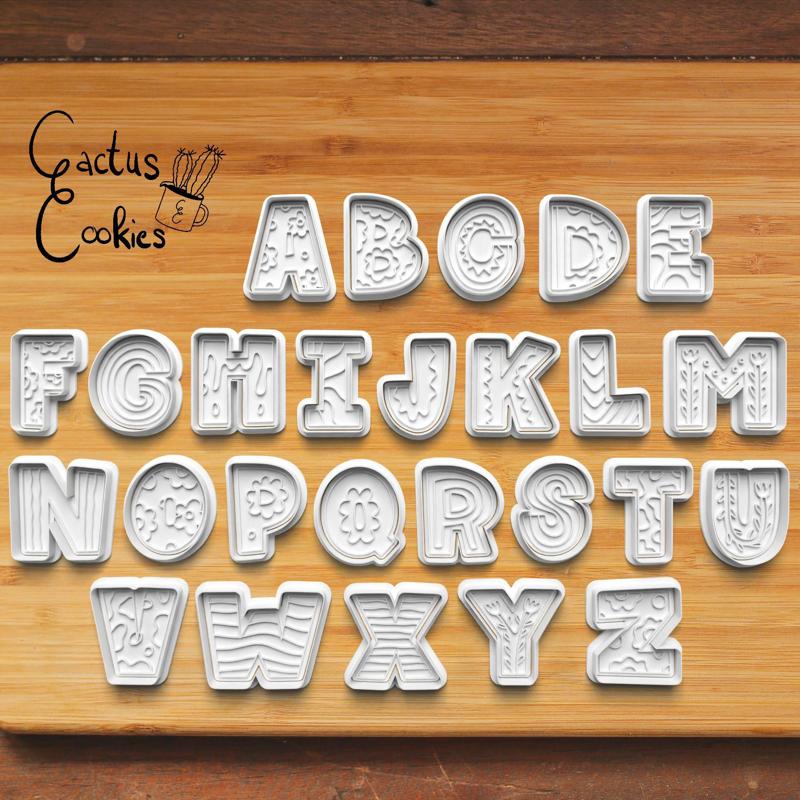 Alphabet Letter Cookie Cutter set 0840