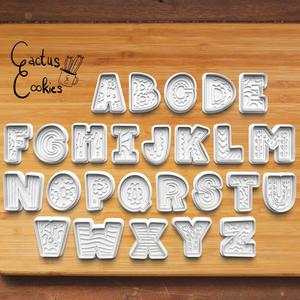 Alphabet Letter Cookie Cutter set 0840