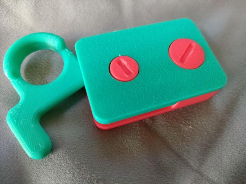 Sliding door lock - Completely 3D printed!