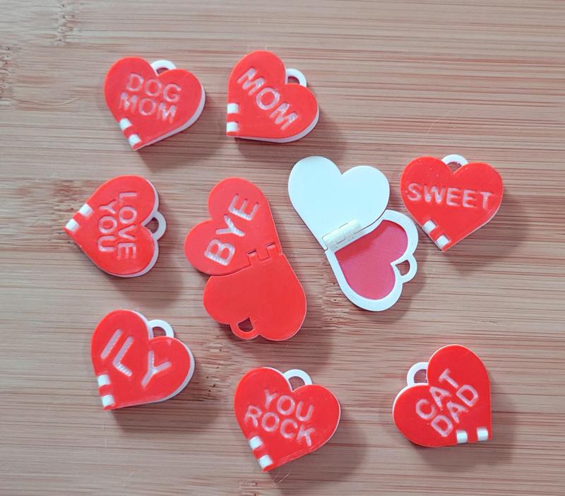 Conversation Heart Locket for Valentine's Day