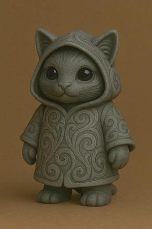 cute kitty sculpture   