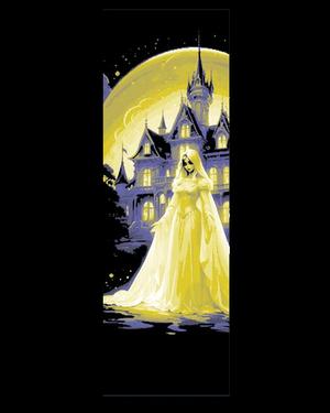 Disney style depiction of a Lady Ghost and a Haunted Mansion - Set of 3 Bookmarks