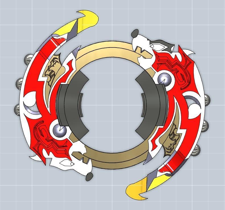 1st Generation Beyblade Attack ring- Driger GT