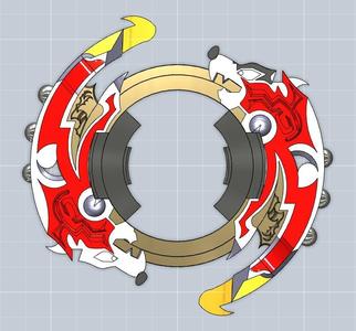 1st Generation Beyblade Attack ring- Driger GT