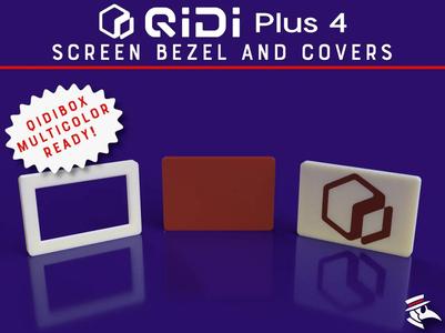 Qidi Plus 4 Screen Bezel and Protective Screen Covers   