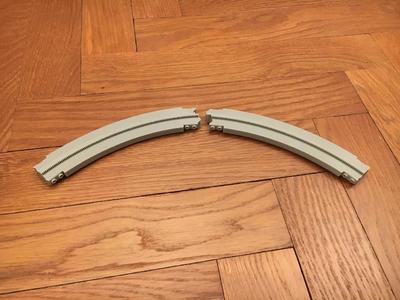Lego Monorail Track Curve r28 Split Left + Right   