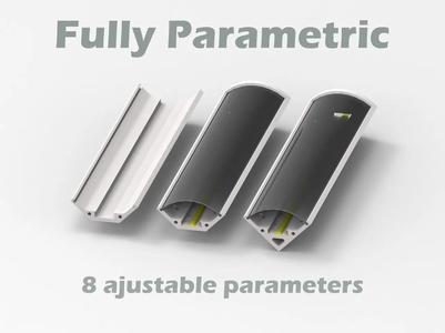 LED Strip Diffuser - Parametric   