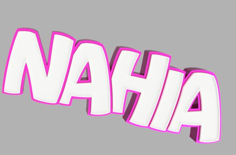 FREE CUSTOM NAME / NAHIA 