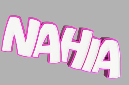 FREE CUSTOM NAME / NAHIA 