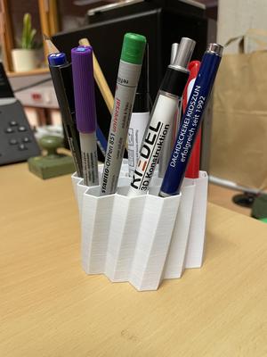 hexagon pen holder