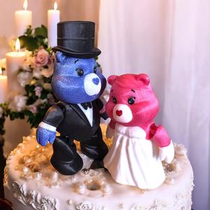 Bride and Groom, Care Bear, Cake Toppers, Wedding, Marriage, memorable
