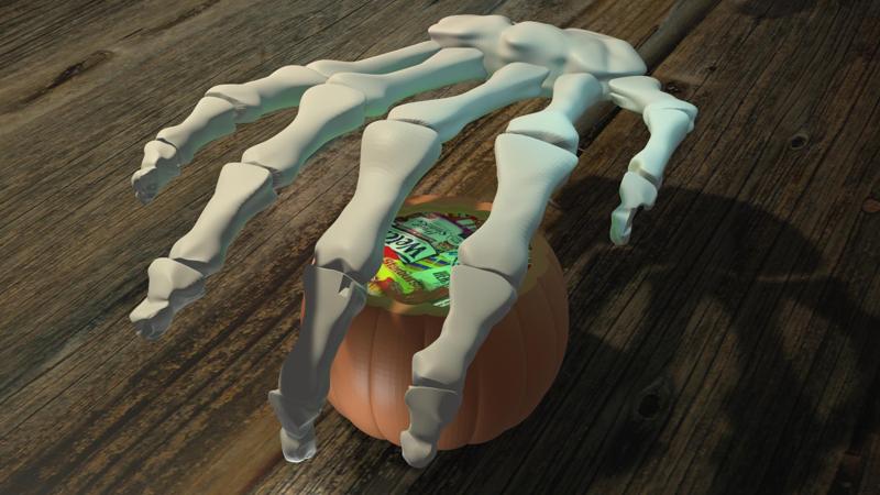 Giant Flexy Skeleton Hand