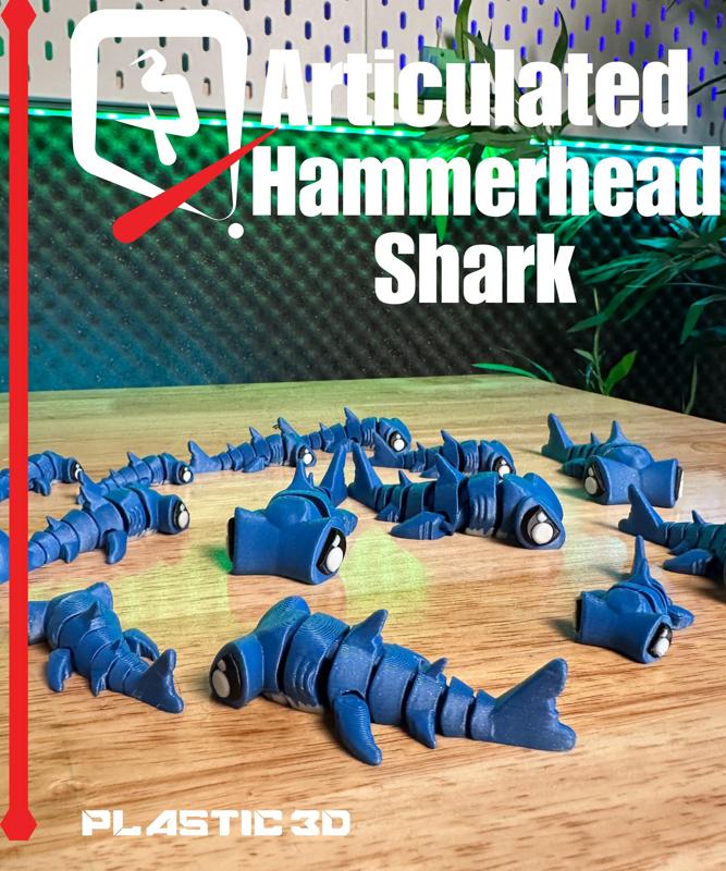 Articulated Hammerhead Shark – The Ultimate Fidget Friend!