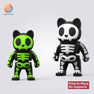 Halloween Skeleton Cat