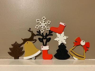 Flat Christmas Ornament Pack | Christmas Ornaments   