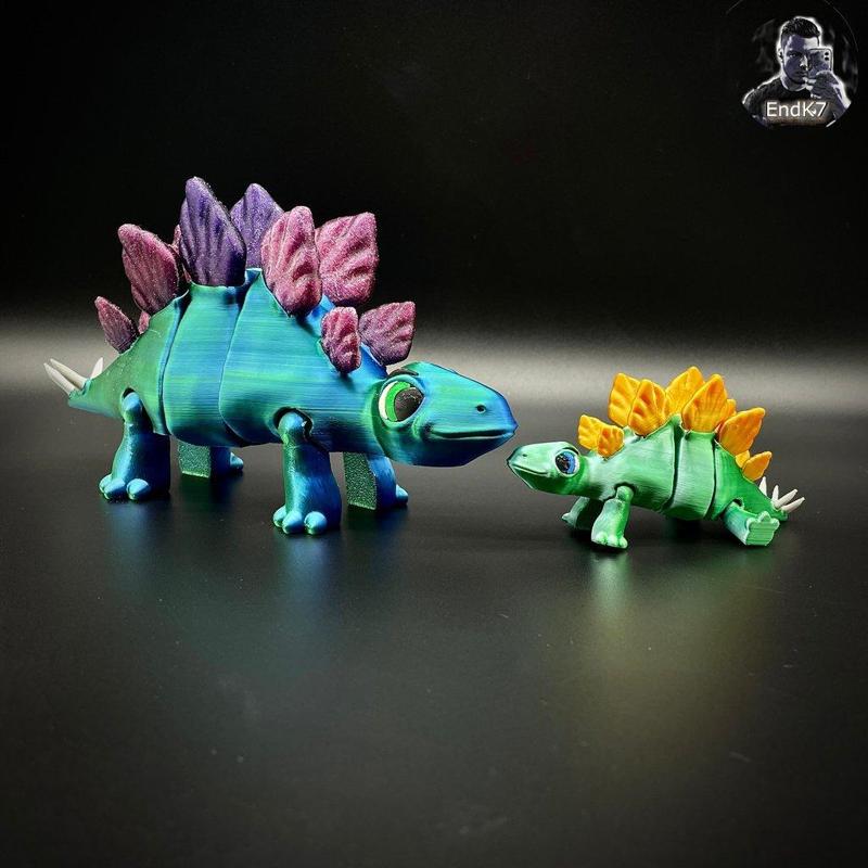 Articulated Stegosaurus - separated Parts Puzzle!