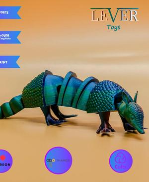 FLEXI ARMADILLO (ARTICULATED) PRINT-IN-PLACE LEVER TOYS