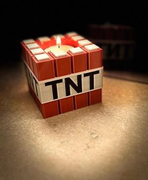 Minecraft TNT Candle