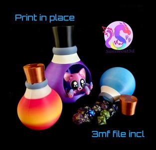 Voidkitty Dice Tower & Dice Flask *Personal Use*