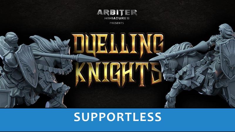 Arbiter Miniatures Kickstarter 9: Dueling Knights, Supportless