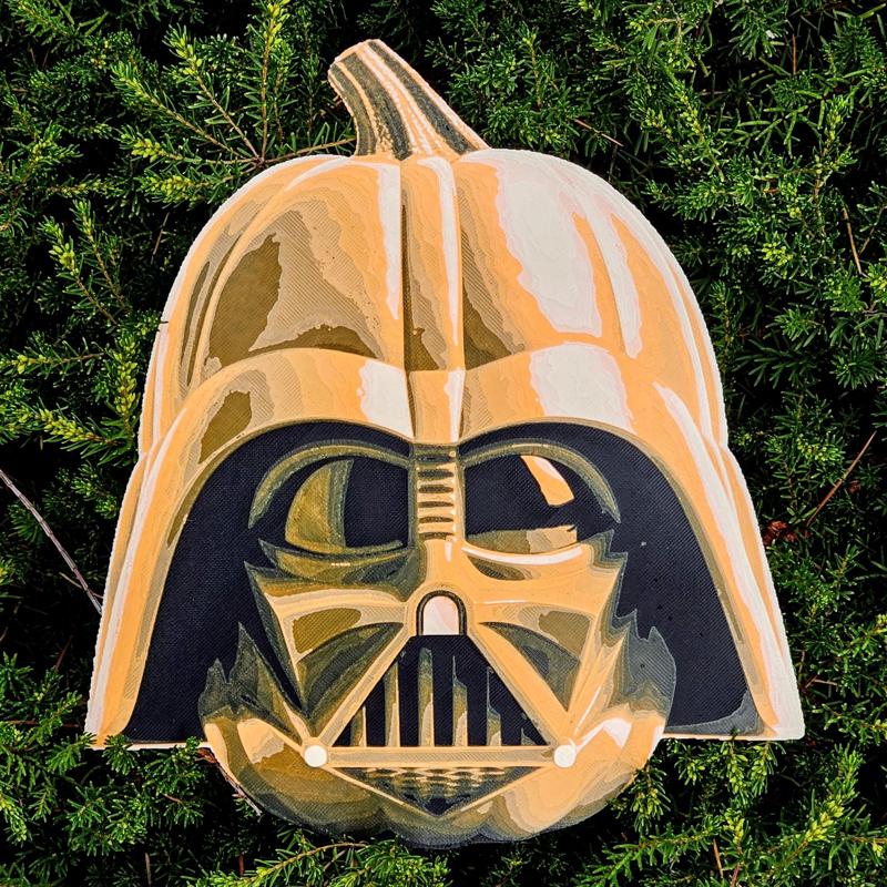 Star Wars (Inspired) "Ana-pumpkin Skywalker" HueForge Darth Vader Helmet