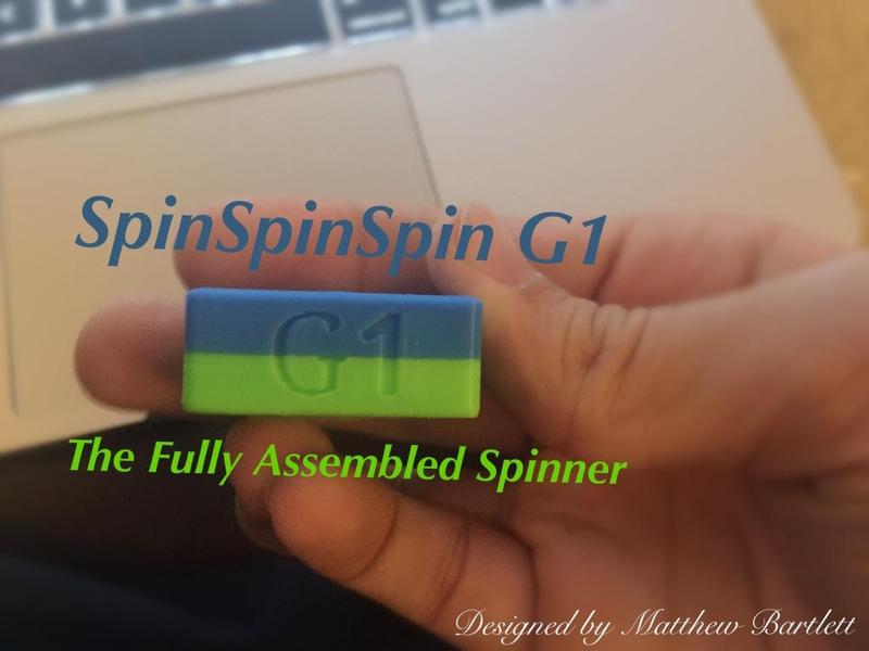 SpinSpinSpin, the BEARING-LESS Fidget Spinner