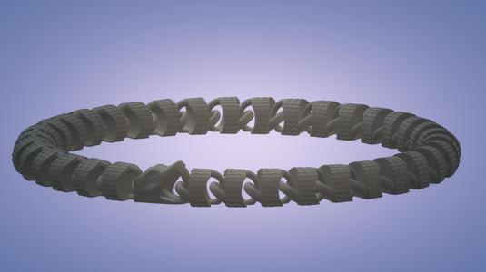 Articulating Ouroboros - Flexi Snake - Segmented World Serpent -  Print In Place - No Supports
