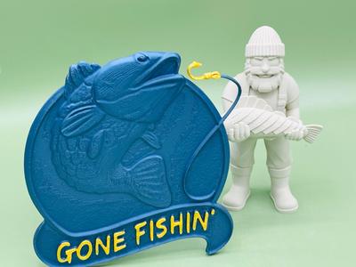 Big Bass Bonanza Fisher with “Gone Fishin’” Relief