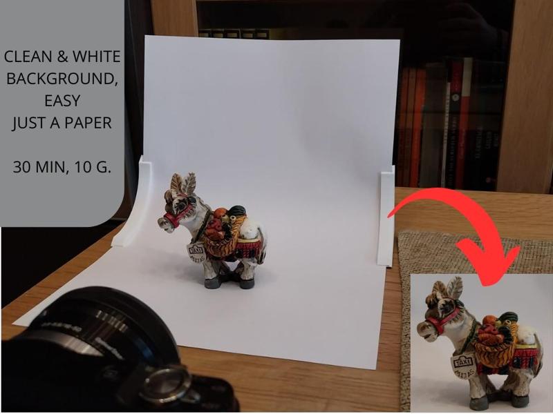 Mini Photography Studio Paperclip (Background)