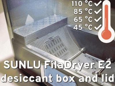 SUNLU FilaDryer E2 110 °C silica desiccant drybox