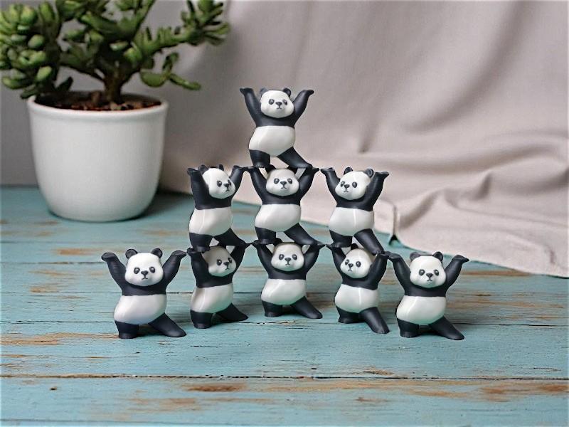 Panda Figurine Stand