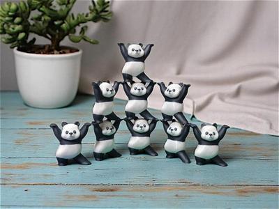 Panda Figurine Stand