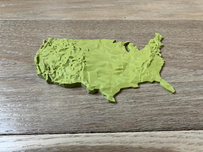 Low Poly USA Lower 48 States