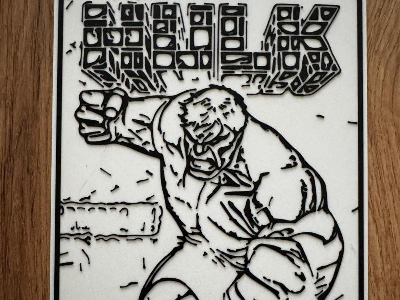 HULK 3D Wall Decor – Comic-Style Panel